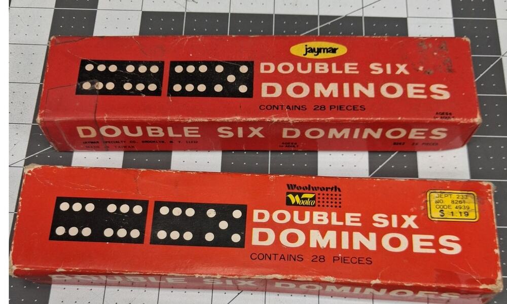 Vintage Jaymar Double Six Dominoes Lot Of 2